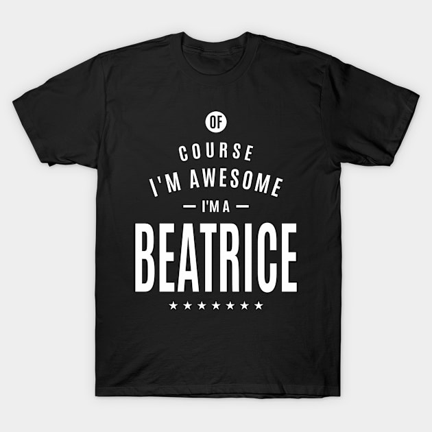 Beatrice Personalized Name T-Shirt by cidolopez